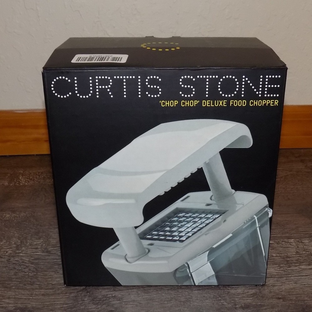 Curtis Stone Chop Chop Deluxe Food Chopper Gray New Multi Blade Set